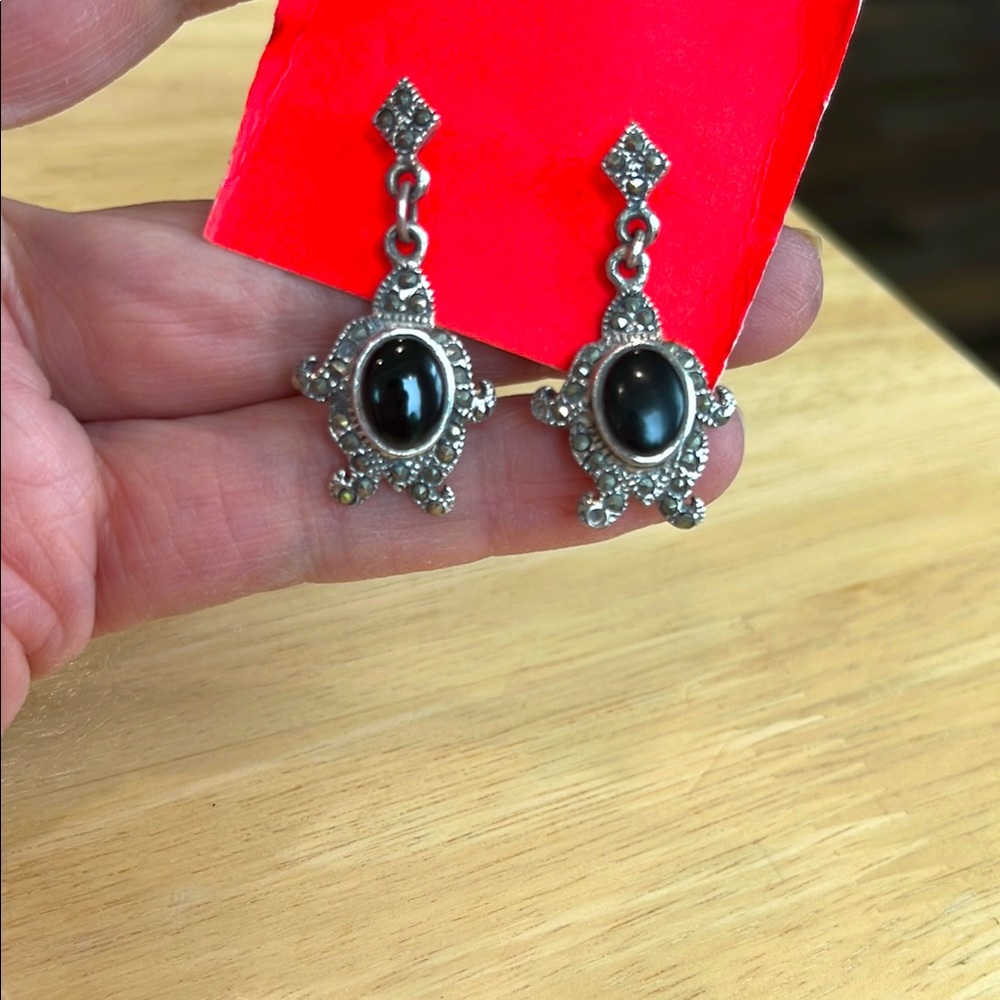 Sterling Silver Marcasite Earrings